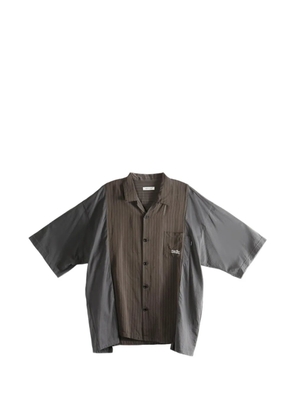 Undercover pinstriped short-sleeve shirt - Grey