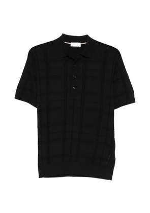 Paolo Pecora checked polo shirt - Black