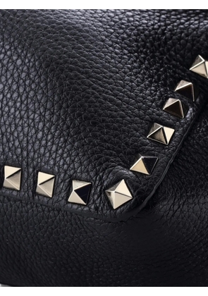 Valentino Garavani Pre-Owned Rockstud Flip Lock Messenger Bag Leather Mini crossbody bag - Black