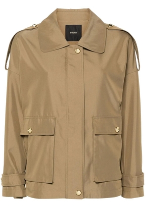 PINKO spread-collar long-sleeve jacket - Neutrals