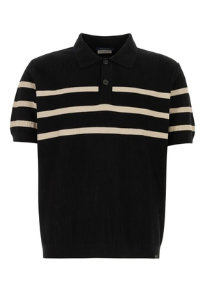 Paul & Shark striped-detail polo shirt - Black