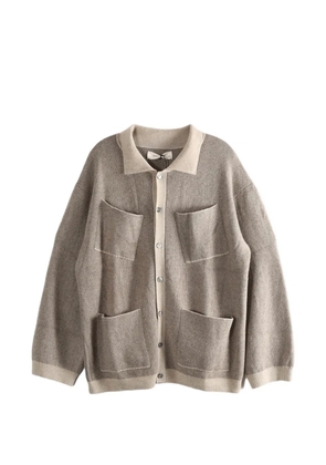 MUTEDANCE patch-pocket cardigan - Brown