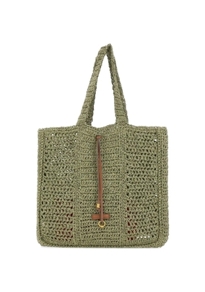 GIANNI CHIARINI Nefeli woven-straw shoulder bag - Green