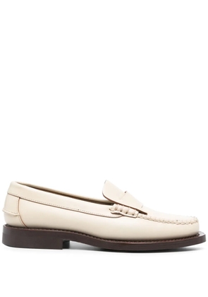 Hereu Sineu panelled leather loafers - Neutrals