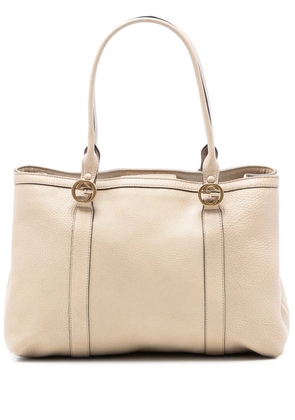 Gucci Pre-Owned 2016-2025 Pebbled Leather Miss GG tote bag - Brown