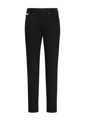 Calvin Klein Jeans logo-patch jeans - Black