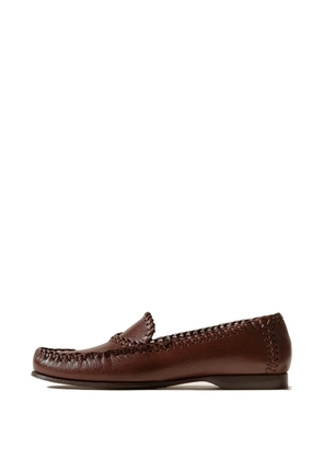 Hereu Sastre Supple Shiny leather loafers - Brown