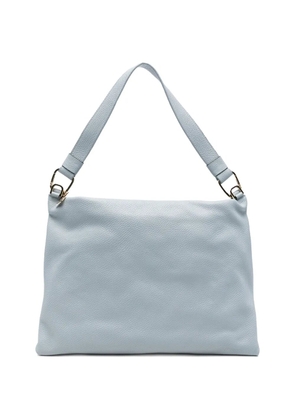 cromia shoulder leather tote bag - Blue