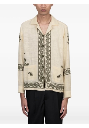 Baziszt tulum buttoned shirt - Neutrals