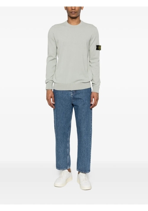 Stone Island logo-patch sweater - Grey