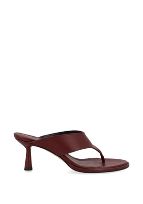 Aeyde leather heeled sandals - Red
