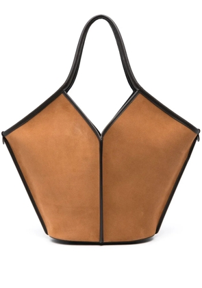 Hereu Calella leather tote bag - Brown