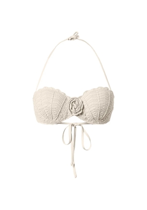 TWINSET knitted flower bikini - Neutrals