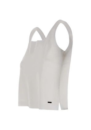 RRD square-neck shirty top - White