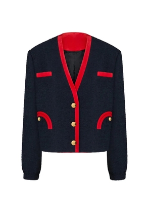 Blazé Milano Riviera trimmed button jacket - Blue