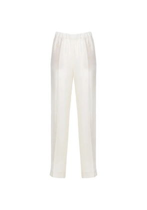 Fabiana Filippi elasticated-waist tapered trousers - White