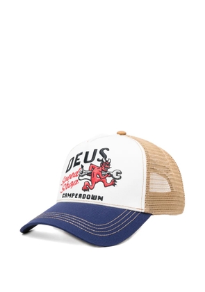 Deus Ex Machina Dogleg embroidered trucker cap - Neutrals