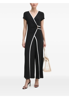Joseph Ribkoff V-neck buckle jumpsuit - Black