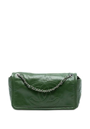 CHANEL Pre-Owned 2009-2010 CC Quilted Calfskin Flap shoulder bag - Green