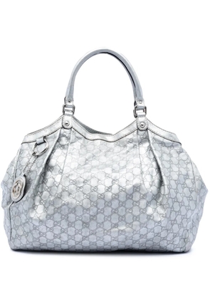 Gucci Pre-Owned 2016-2025 Large Guccissima Sukey tote bag - Silver