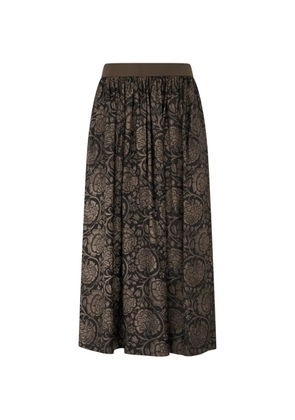 Uma Wang floral-print skirt - Black
