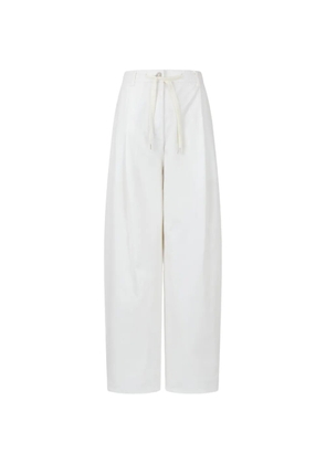 TOMBOY drawstring denim trousers - White