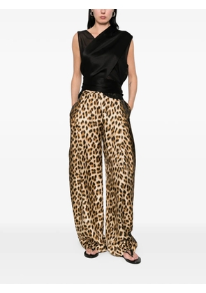 Sportmax leopard trousers - Neutrals