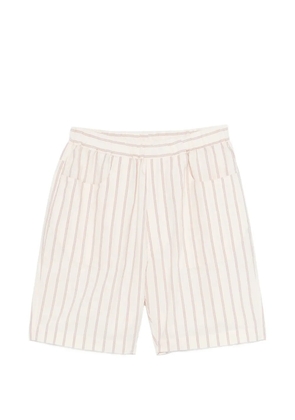 RANRA striped shorts - Neutrals