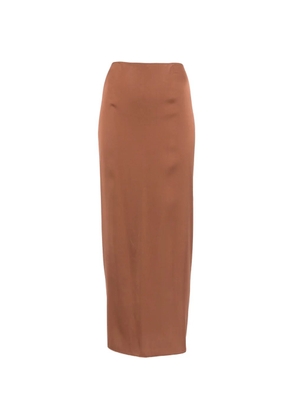 SILK95FIVE pencil midi skirt - Brown