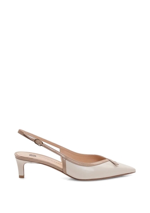 Roberto Festa pointed-toe slingback pumps - Neutrals