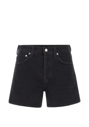 AGOLDE five-pocket denim shorts - Black
