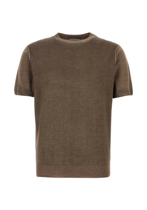 Canali knitted T-shirt - Brown