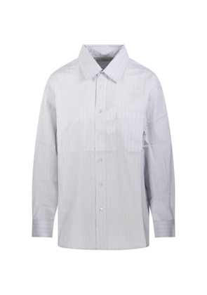 DUNST striped pocket shirt - Blue
