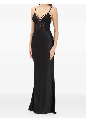 Elisabetta Franchi corset-panel maxi dress - Black