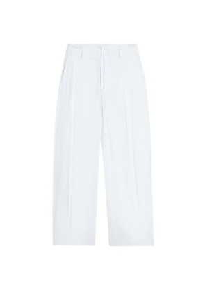 LEMAIRE pleat panel palazzo pants - White