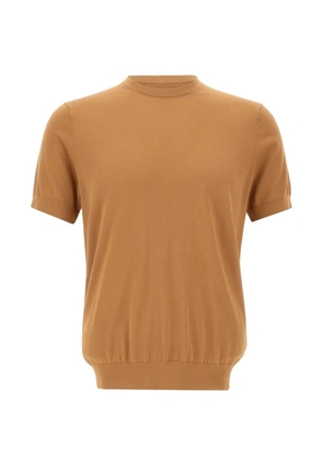 DIKTAT short-sleeve crew-neck sweater - Neutrals