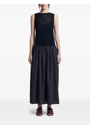 Peserico open-knit sleeveless maxi dress - Blue