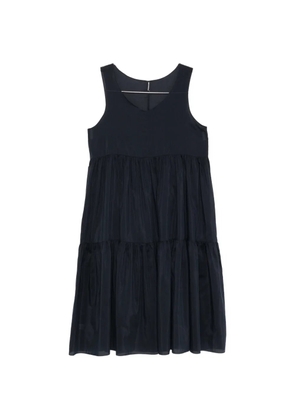 SUSANNE BOMMER tiered V-neck midi dress - Blue