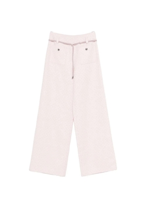 Maje crystal-embellished tailored trousers - Pink