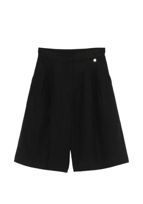 LIU JO logo detail button shorts - Black