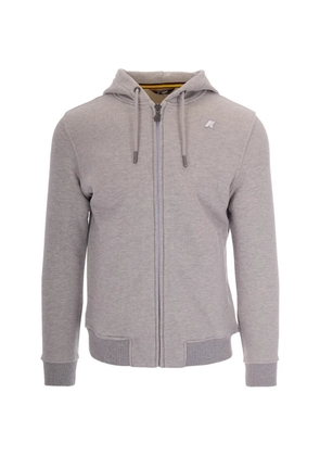 K-Way zip logo hoodie - Grey