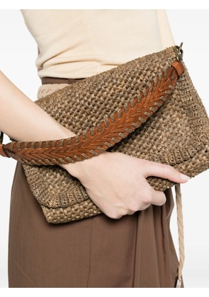 IBELIV Opera raffia tote bag - Brown