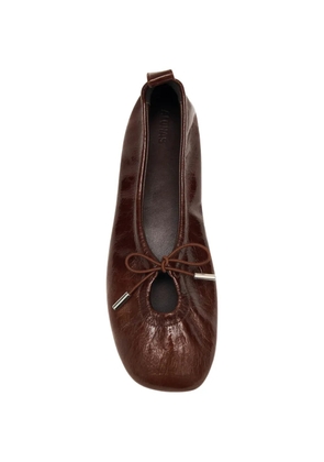 ALOHAS Rosalind leather ballet flats - Brown