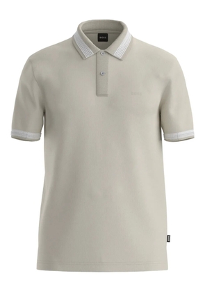 BOSS tipped collar polo shirt - Neutrals