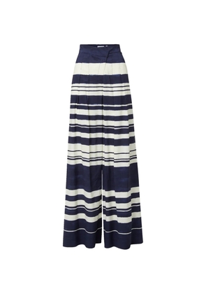 Veronica Beard Heron striped trousers - Blue
