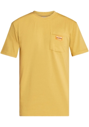 MARKET logo-patch cotton T-shirt - Yellow
