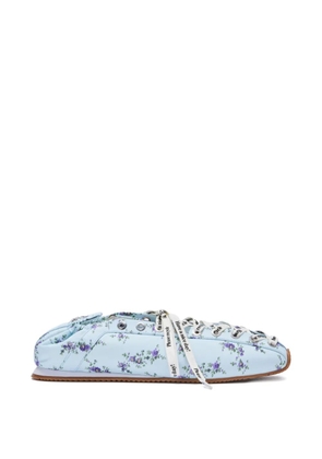 GANNI floral print sneakers - Blue