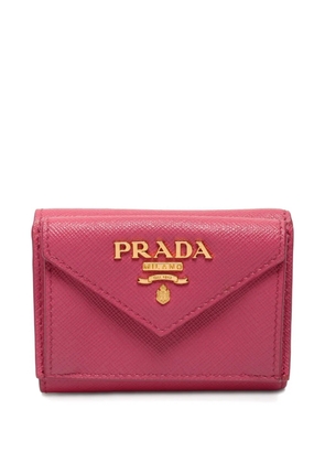 Prada Pre-Owned 2015-2025 logo-plaque wallet - Pink