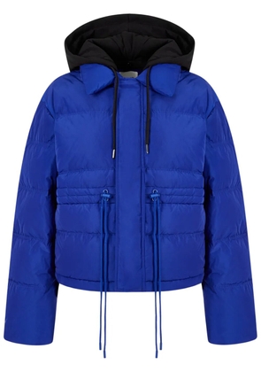 TOMBOY detachable-drawstring hood down jacket - Blue