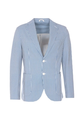Circolo 1901 striped single-breasted jacket - Blue